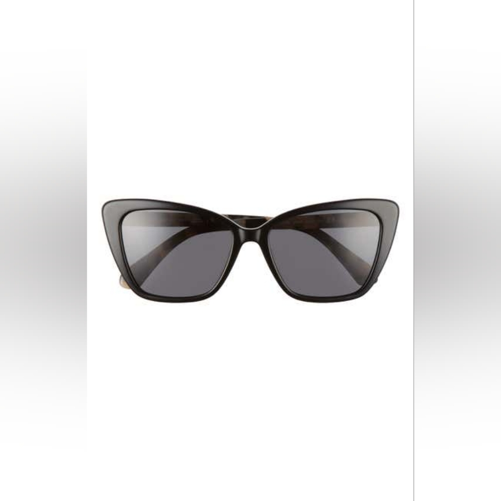 Kate Spade New York lucca 55mm cat eye sunglasses One Size, BLACK/ GREY